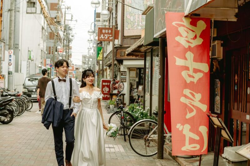 【 Photorait限定 12～1月撮影】洋装1着　お二人の思い出の街ロケ撮影　撮影データ130カット