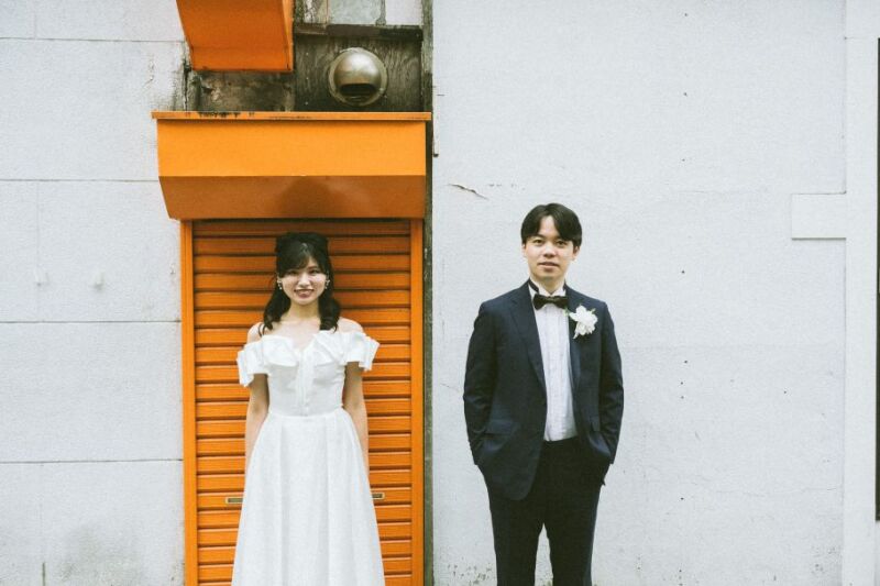 【 Photorait限定 12～1月撮影】洋装1着　お二人の思い出の街ロケ撮影　撮影データ130カット