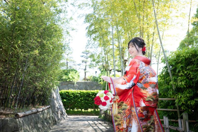 【和装&洋装】7/2~7/31撮影 日本庭園&代々木公園 オープニングムービー撮影&フェイシャルエステ付き 【写真&動画プラン】