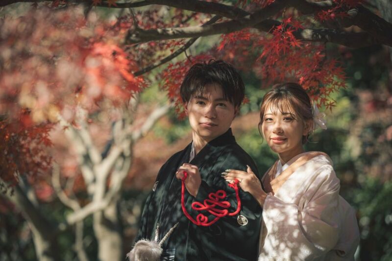 【年末限定 12/20~12/28撮影】 和装1着 日本庭園&正座ショット付き 撮影データ100カット最短3営業日後お渡し