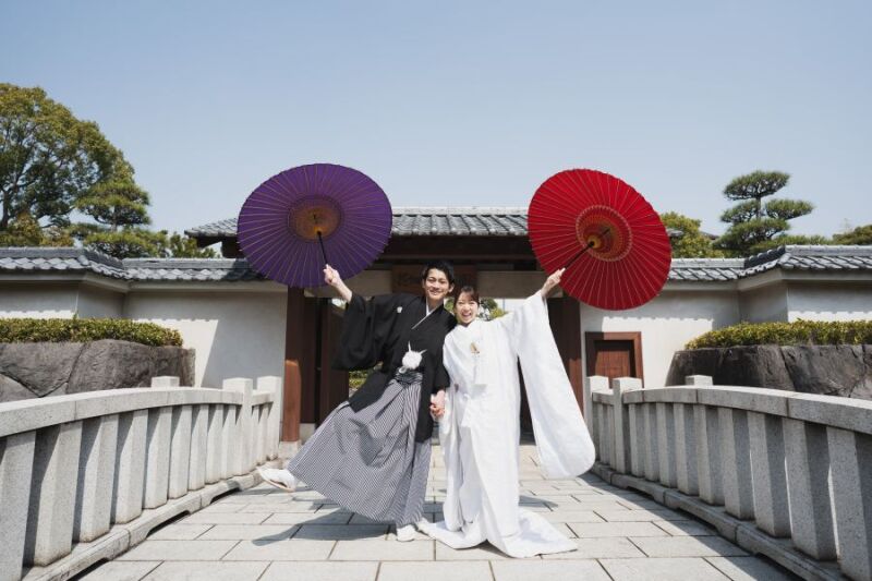 【3/1～3/24撮影　和装1着 日本庭園で撮影】撮影データ130カット3～5営業日後お渡しOK　金屛風撮影付