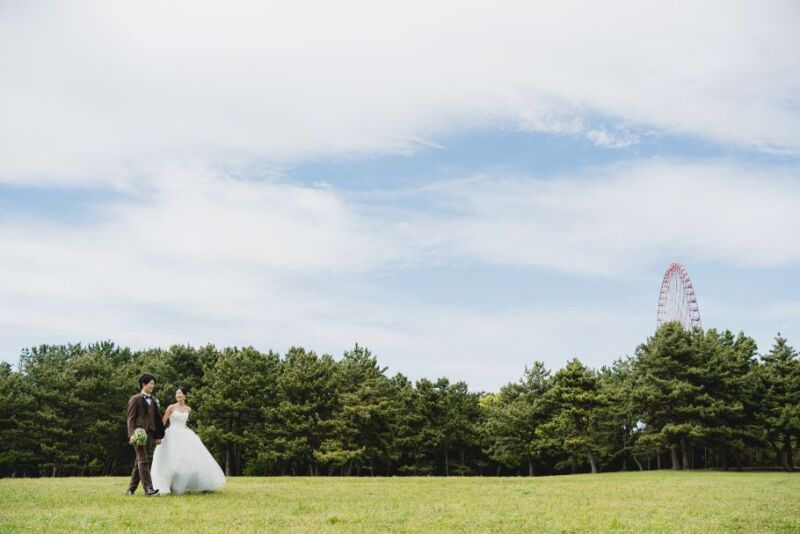 【洋装1着】6月平日 葛西臨海公園で撮影 撮影データ130カット最短3~5営業日後お渡しOK フェイシャルエステプレゼント