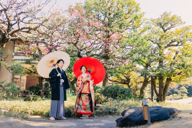 【2/3・13・17・19・26 Photorait限定】和装（清澄庭園）＆洋装（東京駅）ウェルカムボードorアルバムプレゼント