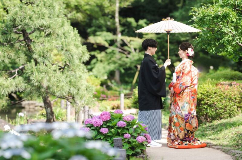 【今だけ早割♪ 紫陽花の時期 6/9～6/30】和装＆洋装　日本庭園＆大さん橋　撮影データ210カット　平日限定