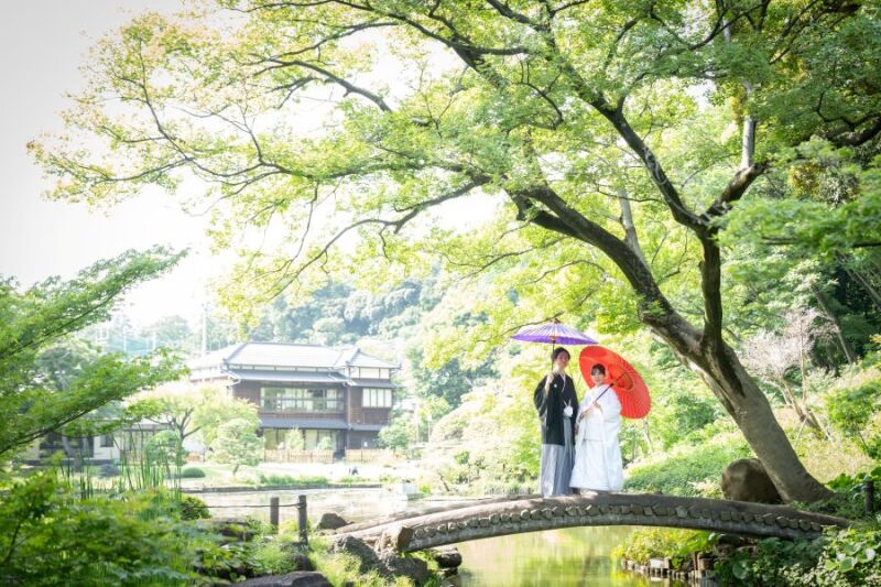 【1月末迄 Photorait限定】和装(日本庭園)&洋装(東京駅)ウェルカムボードorアルバムプレゼント