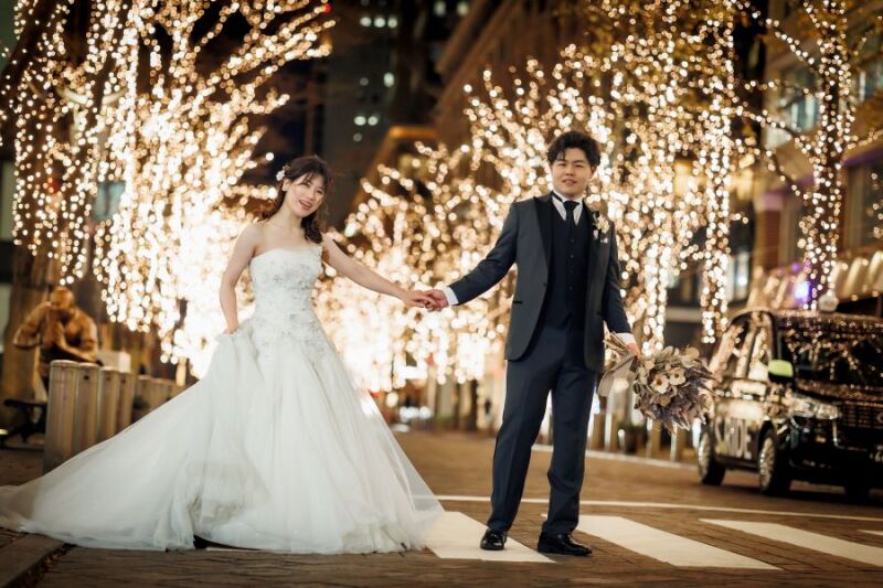 【1/4~2/15迄の撮影 期間限定♪】和装(スタジオ)&洋装(東京駅&イルミネーション) 撮影データ100カット