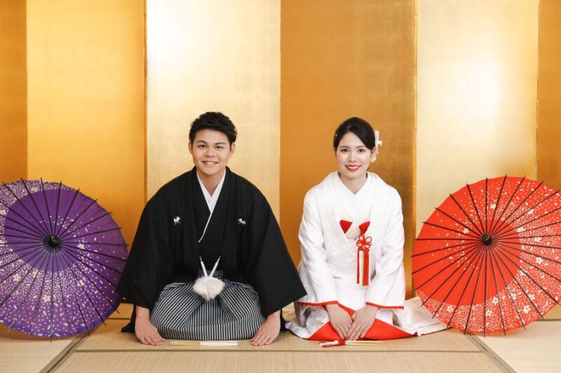 【12~1月撮影 早割】和装1着 日本庭園で撮影 撮影データ130カット ウェルカムボードプレゼント or 土日祝料金無料♪