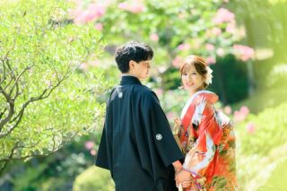 【9月 Photorait限定】タイパ重視♪　和装2着　日本庭園&スタジオ　撮影データ100カット最短3営業日後お渡し