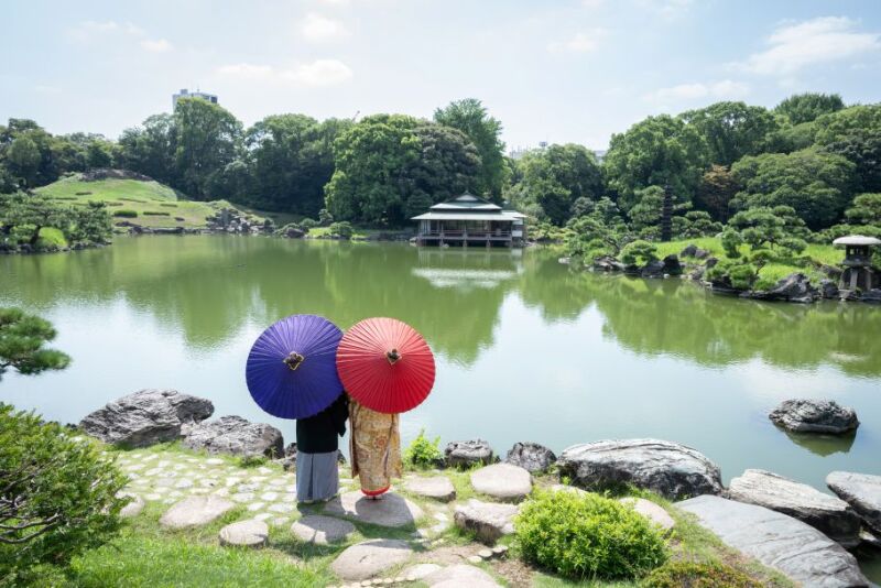 【タイパ重視♪7/9・16・21・23・27・28限定】和装1着 清澄庭園&スタジオ データ100カット フェイシャルエステ付き