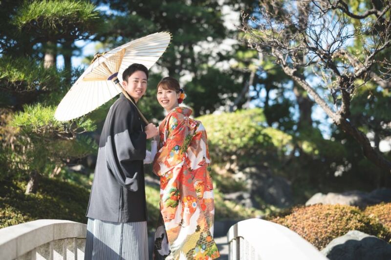 【年末限定 12/20～12/28撮影】和装1着　日本庭園＆正座ショット付き　撮影データ100カット最短3営業日後お渡し