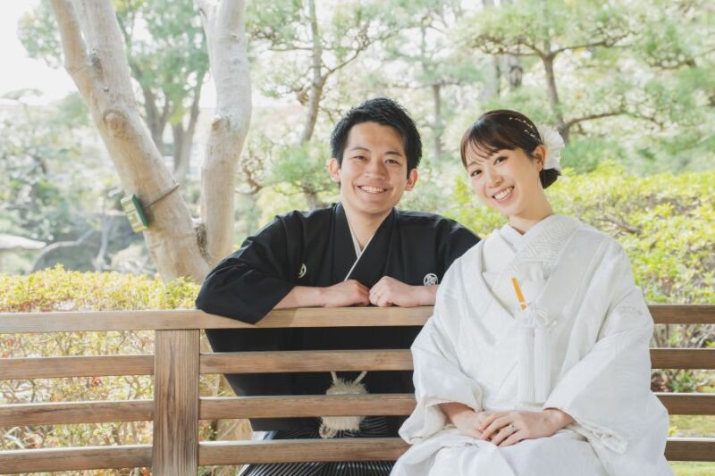 【3/1～3/24撮影　和装1着 日本庭園で撮影】撮影データ130カット3～5営業日後お渡しOK　金屛風撮影付