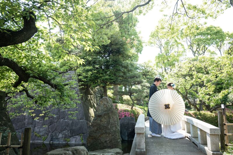 【和装&洋装】早割♪ 7/1~9/10の撮影 都内日本庭園&東京駅 撮影データ150カット