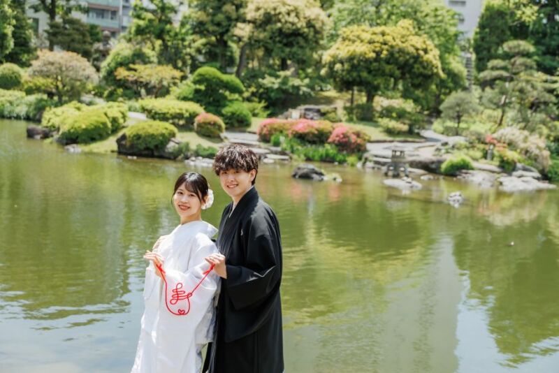 【夏限定♪ 7/2~8/16平日撮影】和装1着 旧安田庭園&スタジオ 撮影データ100カット 3つの特典付き♪