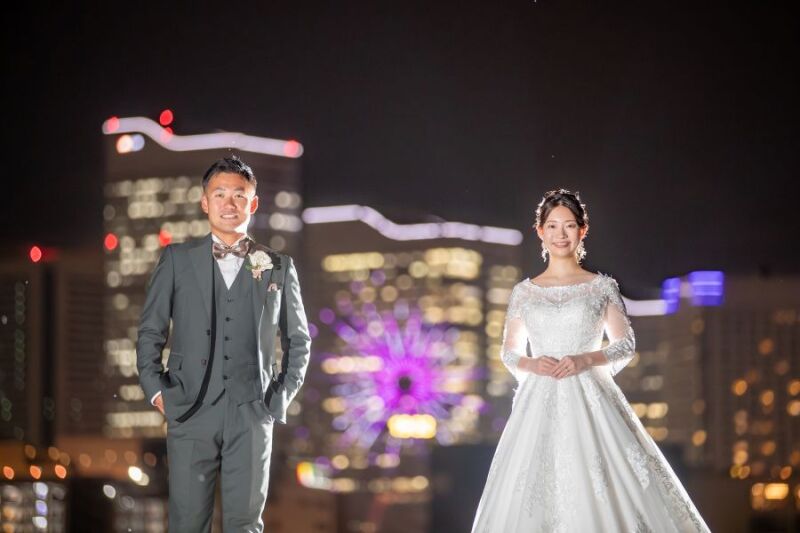 【銀座店 限定♪ 大桟橋＆スタジオ付 】洋装1着プラン　撮影データ130カット最短3～5営業日後お渡しOK　※平日撮影