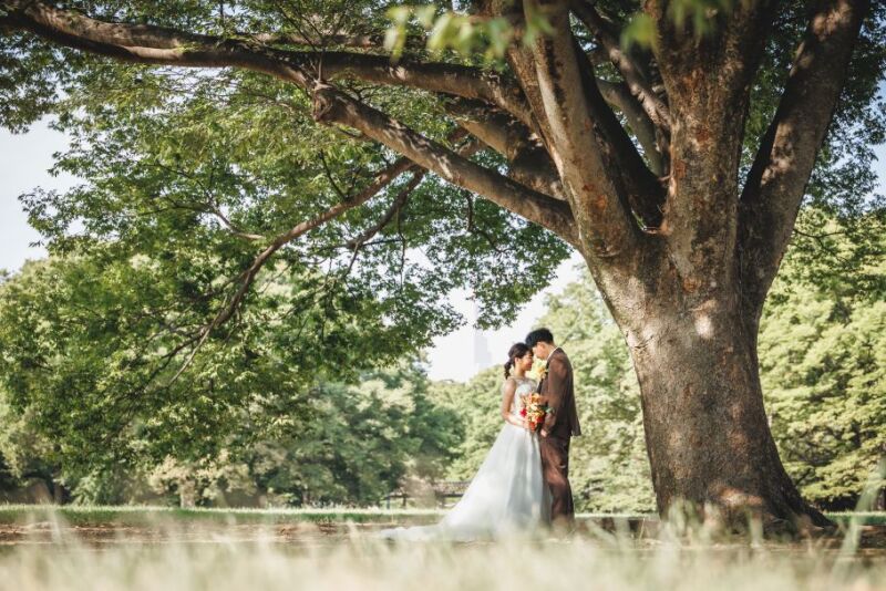 【Photorait限定 代々木公園&スタジオで平日撮影】洋装1着プラン 撮影データ150カット最短3営業日後お渡し