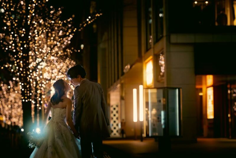 【11/15~12/21 Photorait限定】和装(スタジオ)&洋装(東京駅&丸の内イルミネーション)で撮影