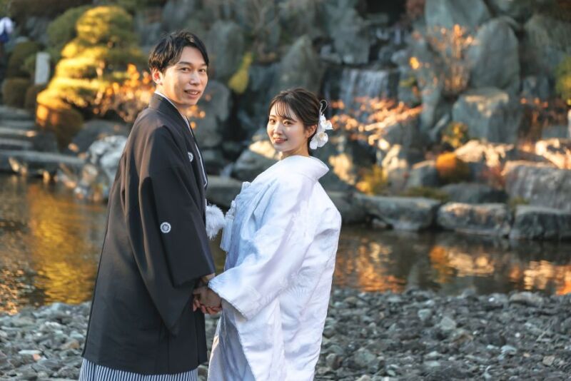 【年末限定プラン 12/20~12/28】 タイパ重視♪ 和装2着 日本庭園&スタジオ 撮影データ150カット