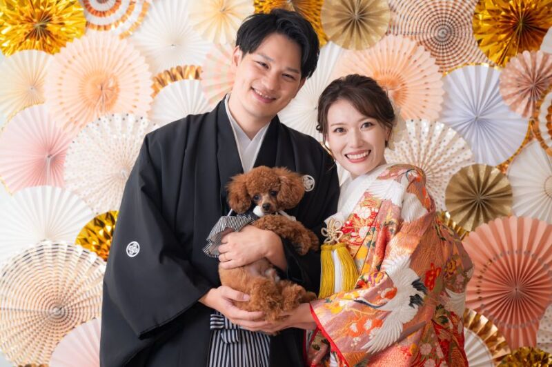 【Photorait限定 12月撮影】和装1着 ペット♪とスタジオ撮影 撮影データ80カット最短3営業日後お渡し