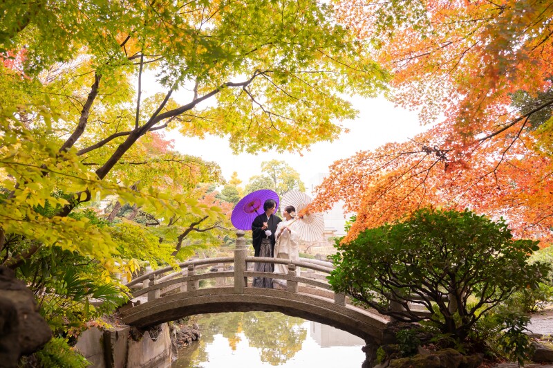 紅葉シーズン 11/25~12/10 和装1着 平日120,000円 土日祝料金22,000円