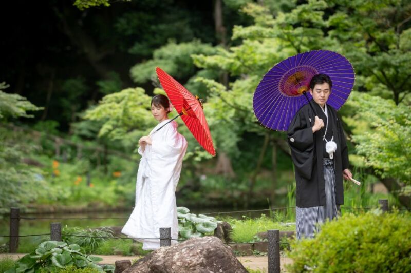 【銀座店 限定♪ チャペル＆日本庭園】和装＆洋装　撮影データ210カット最短3～5営業日後お渡しOK