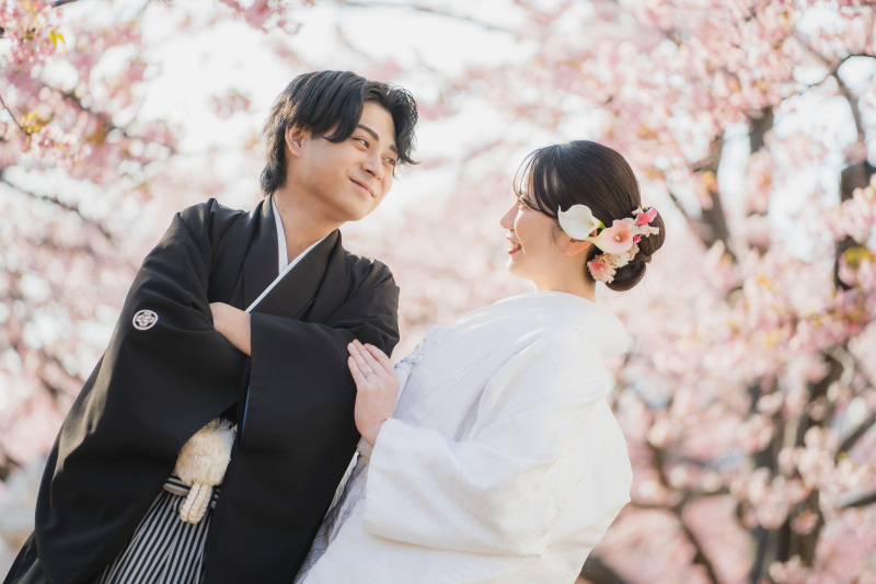 【河津桜プラン✿　2/24～3/10迄の平日撮影】和装2着　河津桜＆旧安田庭園orスタジオ　撮影データ210カット