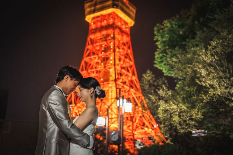 【今だけ6大特典♪ 紫陽花の時期 5/25～6/20】都内日本庭園or紫陽花＆東京タワー　和装＆洋装　撮影データ210カット