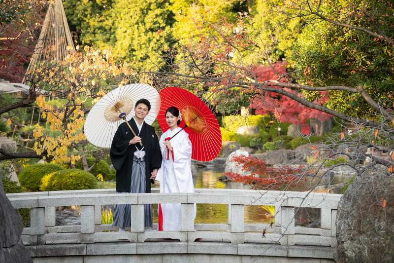 【まだ紅葉 12/16~12/19】和装2着 日本庭園&スタジオ 撮影データ150カット最短3営業日後お渡し