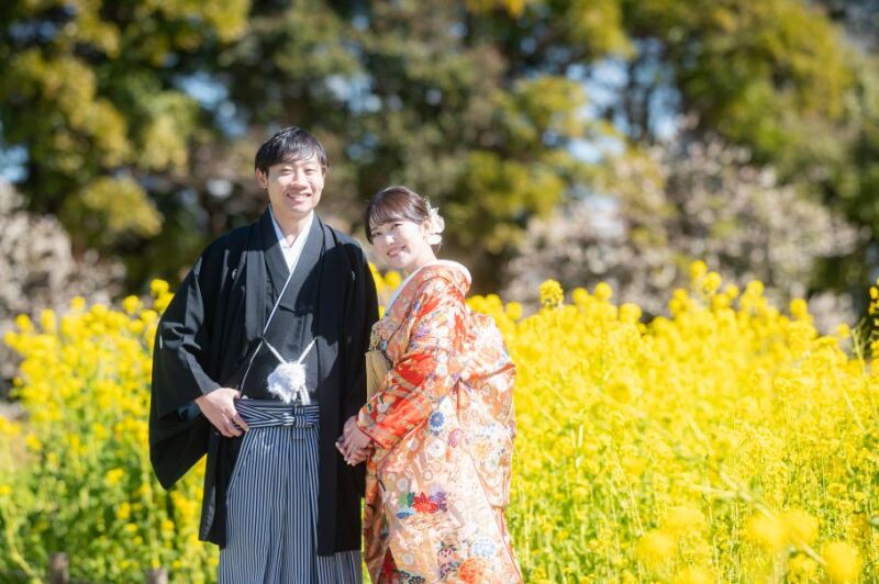 【2月平日撮影 Photorait限定】和装2着 浜離宮恩賜庭園&スタジオ 撮影データ150カット3~5営業日後お渡し