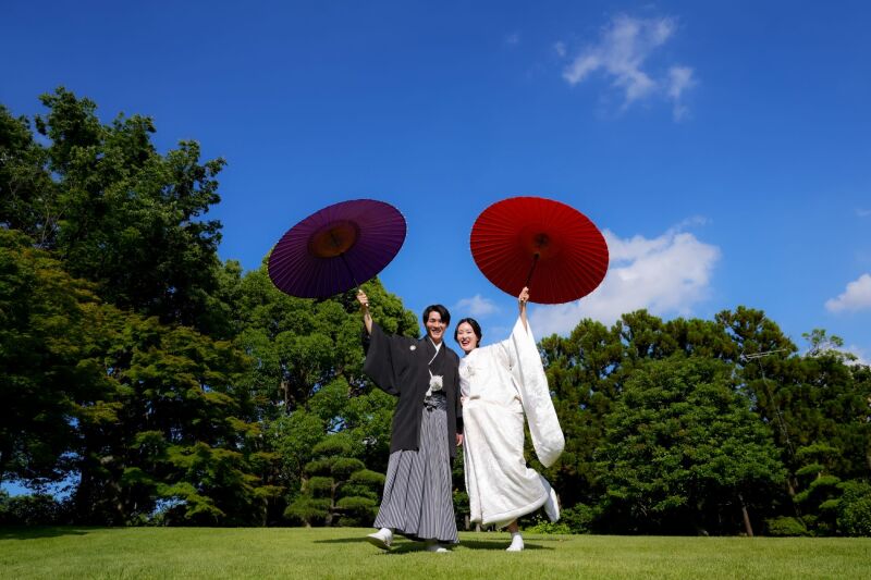 【日本庭園＆東京駅で撮影♪ オープニングムービー撮影＆フェイシャルエステ付き】6/1～6/30平日　撮影データ180カット付