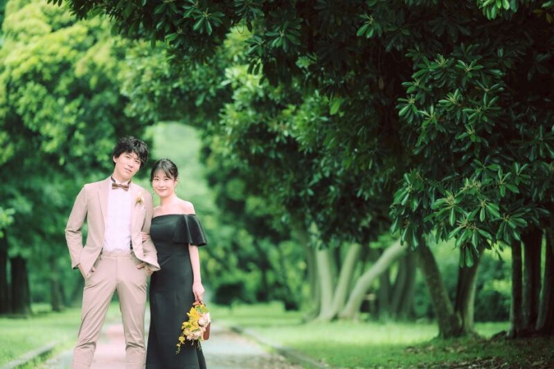 【水元公園&スタジオ】洋装1着プラン 撮影データ150カット最短3営業日後お渡し