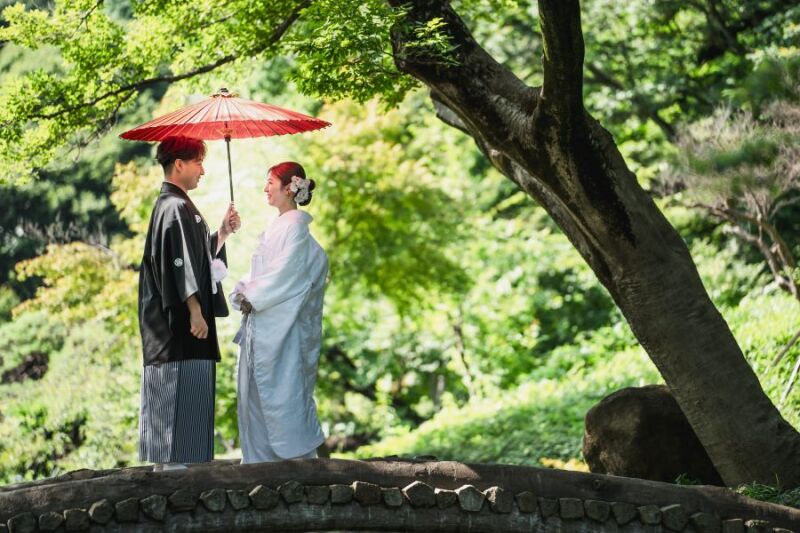 【銀座店5周年 campaign♪ 4月撮影 限定】和装（日本庭園）＆洋装（水元公園）　※平日撮影