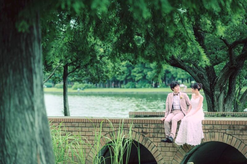 【水元公園&スタジオ】洋装1着プラン 撮影データ150カット最短3営業日後お渡し