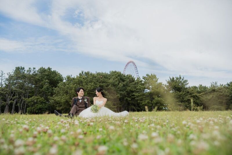 【洋装1着】6月平日 葛西臨海公園で撮影 撮影データ130カット最短3~5営業日後お渡しOK フェイシャルエステプレゼント