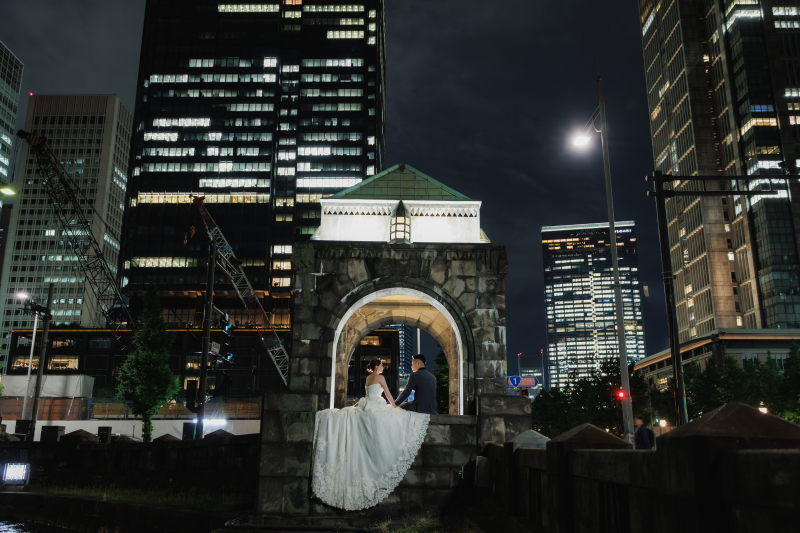 【1月末迄 Photorait限定】和装(日本庭園)&洋装(東京駅)ウェルカムボードorアルバムプレゼント