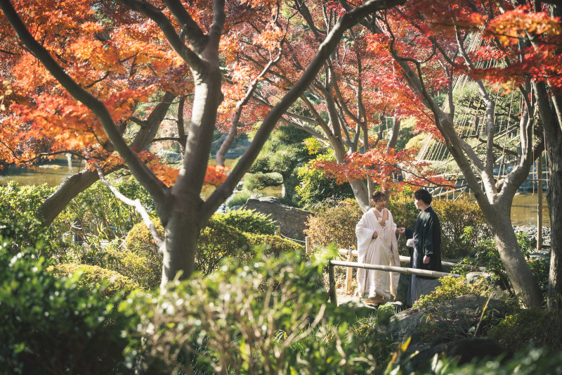 【まだ紅葉 12/16~12/19】和装2着 日本庭園&スタジオ 撮影データ150カット最短3営業日後お渡し