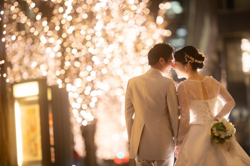 12/14~2/15 和装スタジオ+ドレスは東京駅+イルミネーション