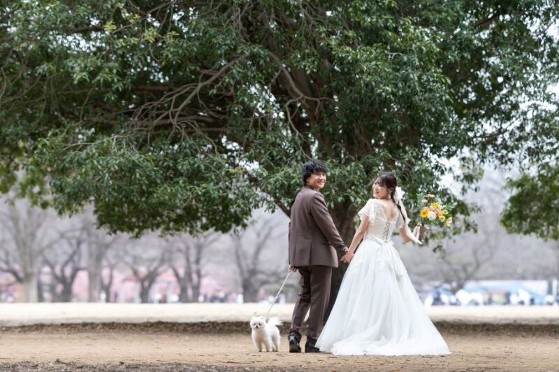 【日本庭園＆代々木公園で撮影♪ オープニングムービー撮影＆フェイシャルエステ付き】6/1～6/30平日　撮影データ180カット付