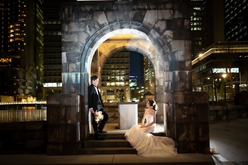 【日本庭園＆東京駅で撮影♪ オープニングムービー撮影＆フェイシャルエステ付き】6/1～6/30平日　撮影データ180カット付