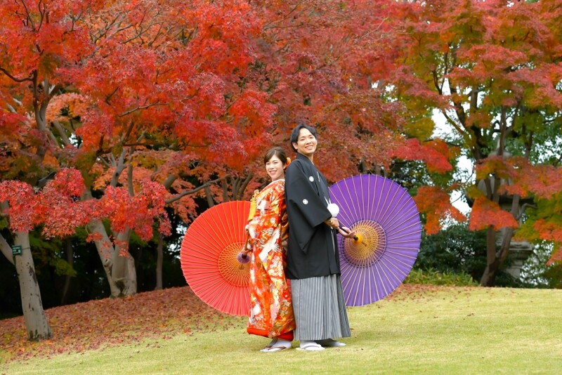 紅葉シーズン 11/25~12/10 和装2着 平日130,000円 土日祝料金22,000円