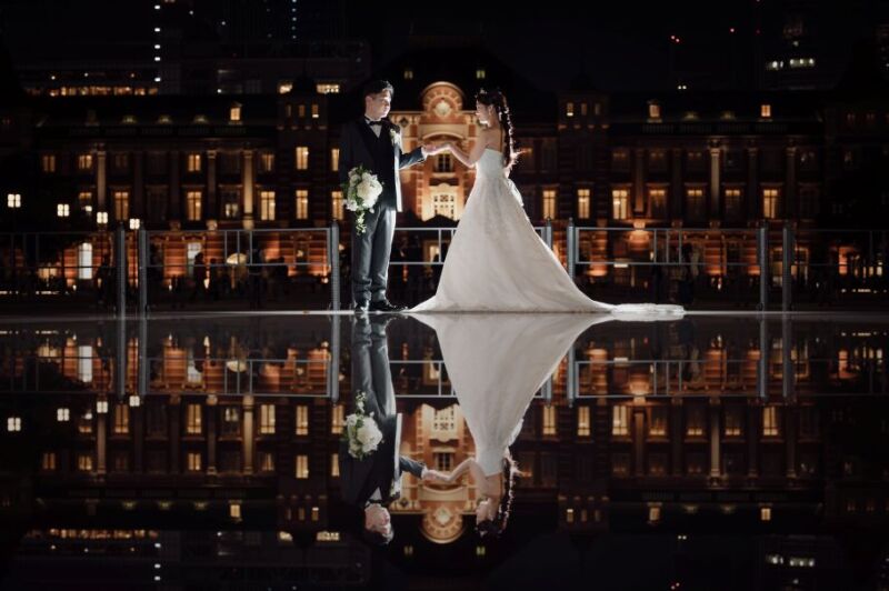 【12~1月撮影 Photorait限定】洋装1着 東京駅&丸の内イルミネーション スタジオ撮影付♪ 撮影データ120カット