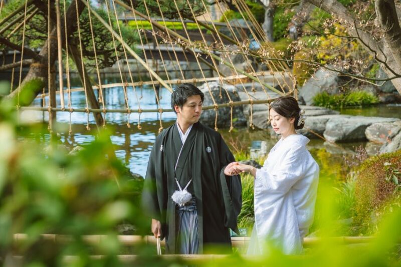【12~1月撮影 早割】和装(日本庭園)&洋装(お台場海浜公園 昼間) 撮影データ210カット 土日祝料金無料♪