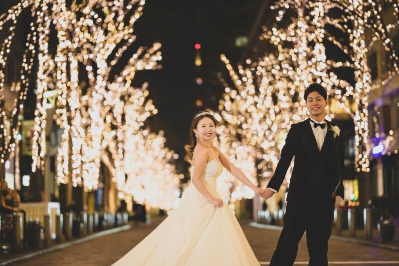 【12~1月撮影 Photorait限定】洋装1着 東京駅&丸の内イルミネーション スタジオ撮影付♪ 撮影データ120カット