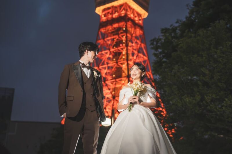 【銀座店 限定♪ 11/11迄】洋装1着 東京タワー&スタジオ撮影付 撮影データ80カット最短3営業日後お渡し