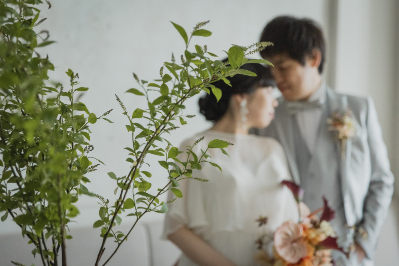 おでこをくっつけて♡