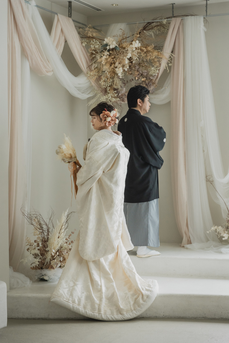 ホワイエで撮影