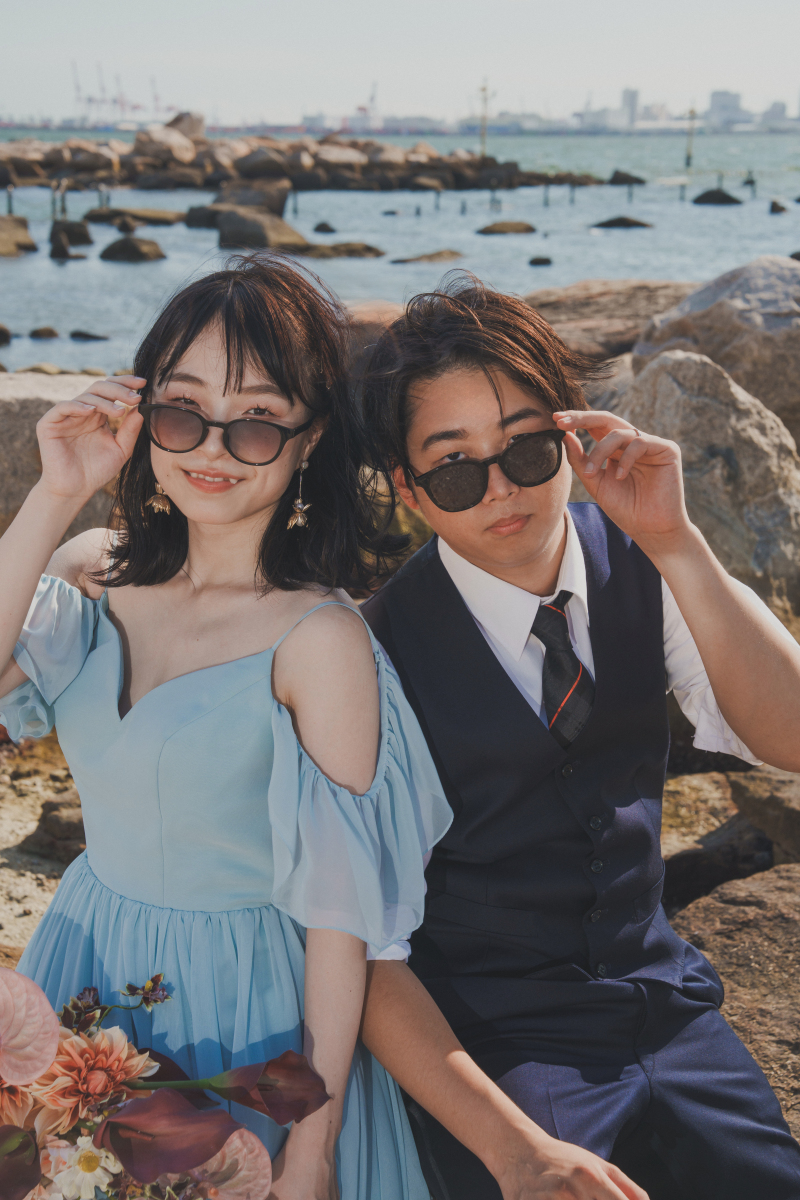 岩場に移動して