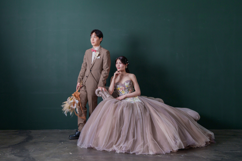 雰囲気を変えて緑背景で