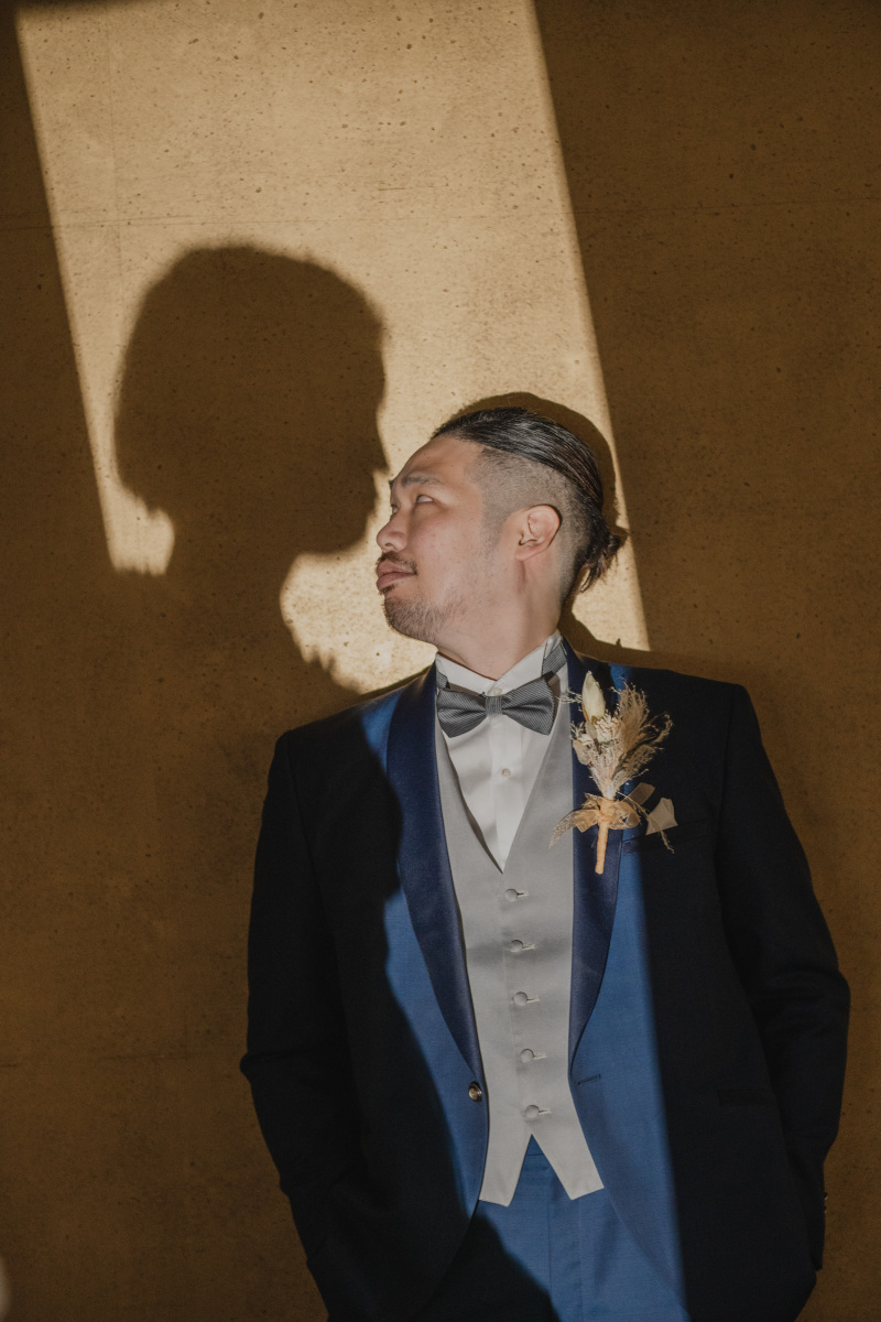 ご新婦様のシルエットとの2ショット