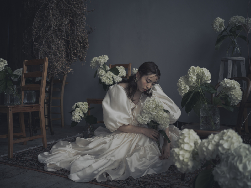 ボリュームドレスにチェンジ