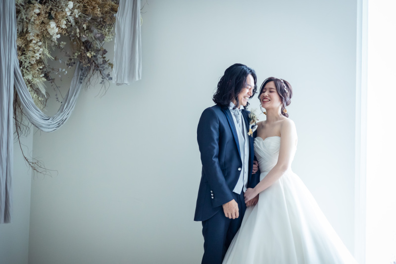 緊張も解けて自然な笑顔に